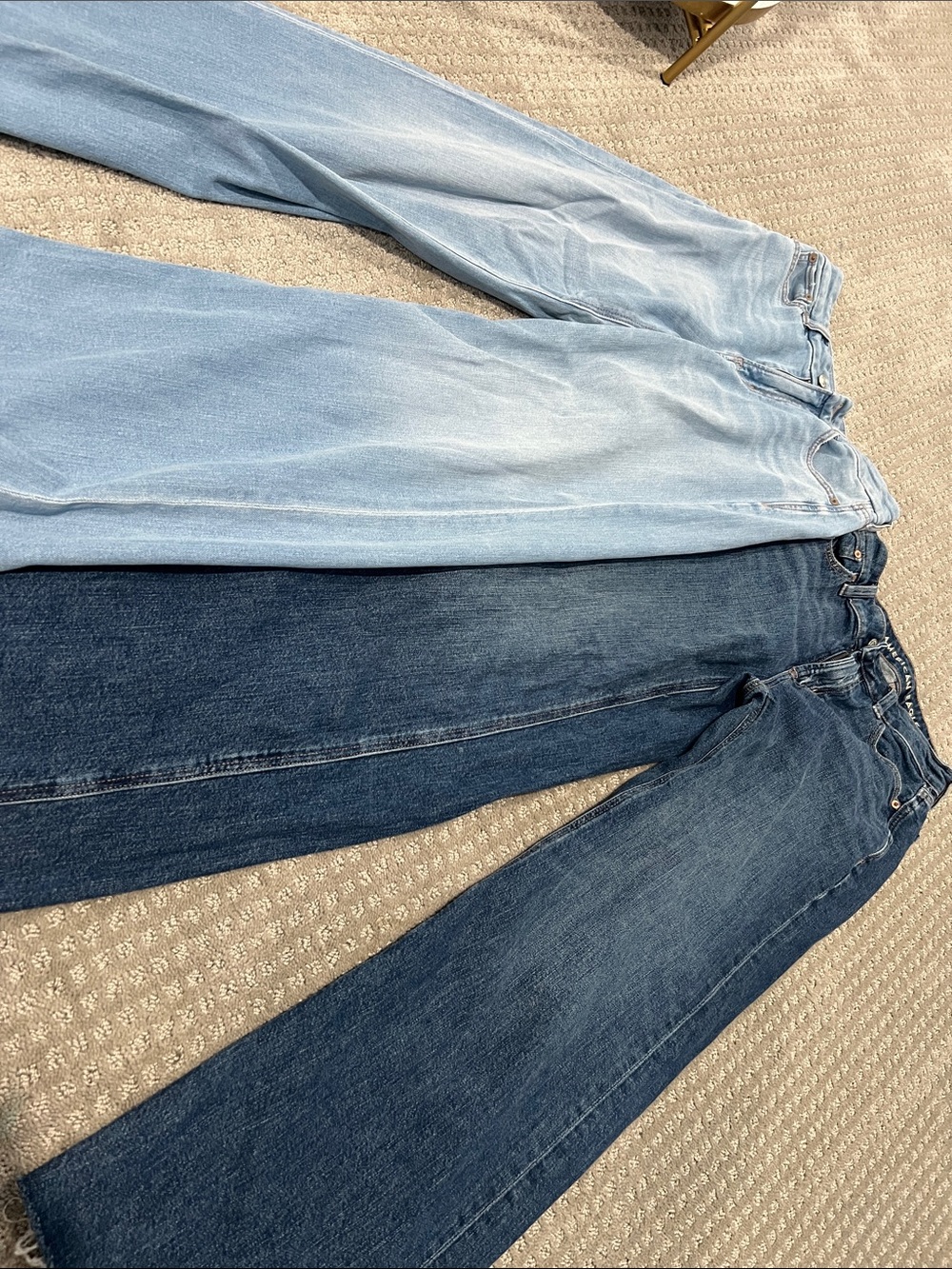 American Eagle Outfitters High Rise Jeans - Light Blue, Medium Blue, Dark Blue